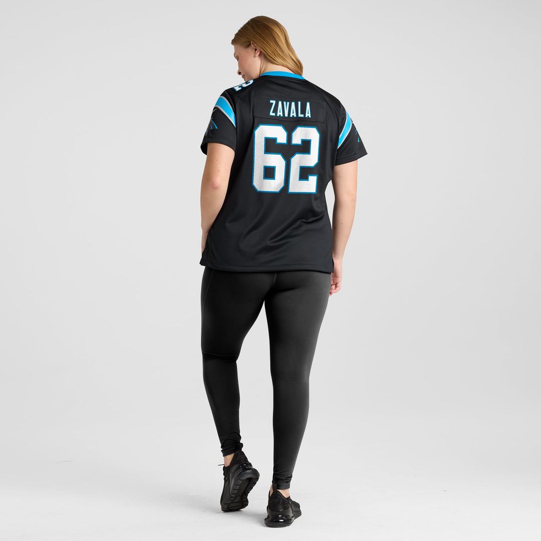 Chandler Zavala Carolina Panthers Women's Game Jersey - Black