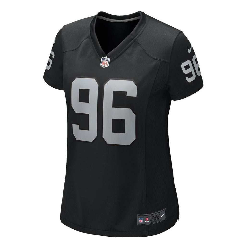 Jonah Laulu Las Vegas Raiders Women's Game Jersey - Black