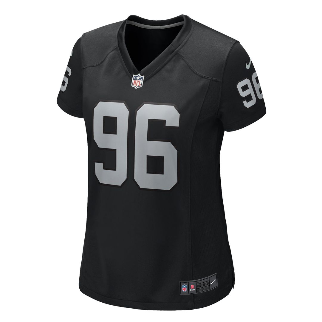 Jonah Laulu Las Vegas Raiders Women's Game Jersey - Black