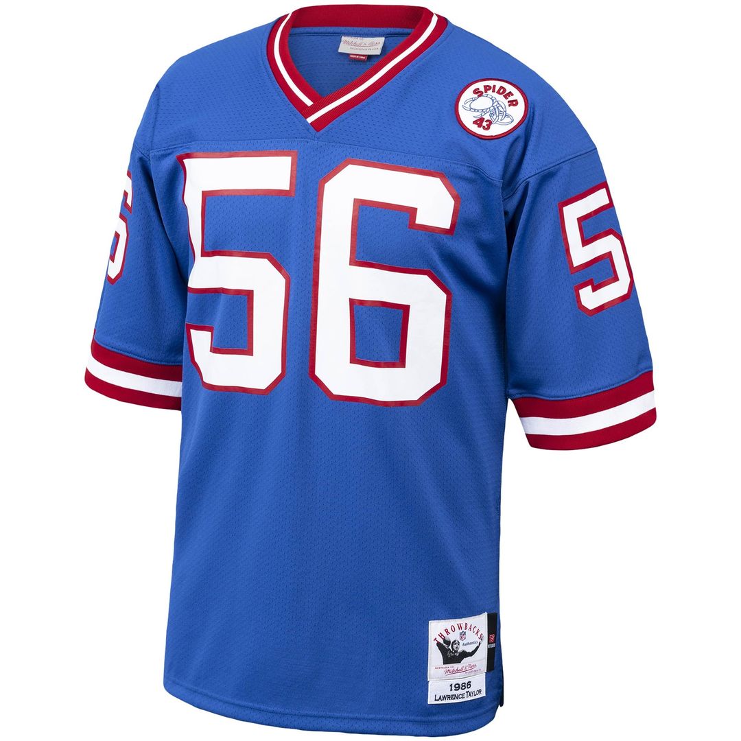 Lawrence Taylor New York Giants 1986 Mitchell & Ness Authentic Throwback Retired Player Jersey - Royal