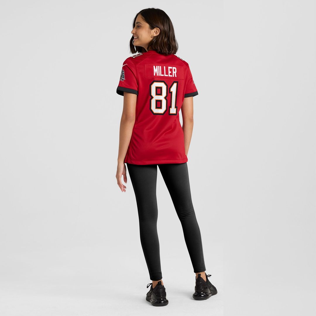 Ryan Miller Tampa Bay Buccaneers Women's Team Game Jersey - Red