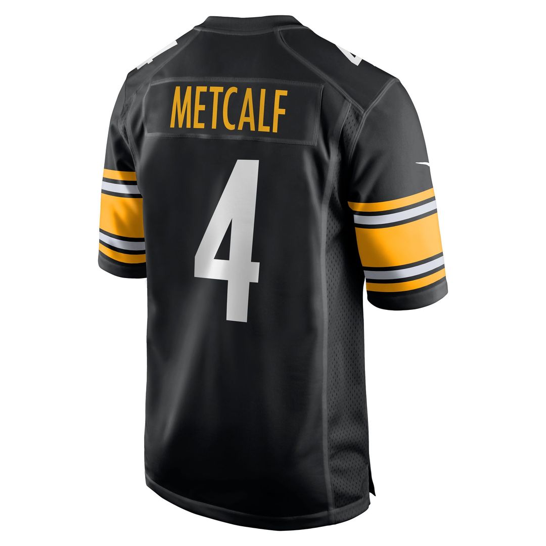 DK Metcalf Pittsburgh Steelers Youth Game Jersey - Black