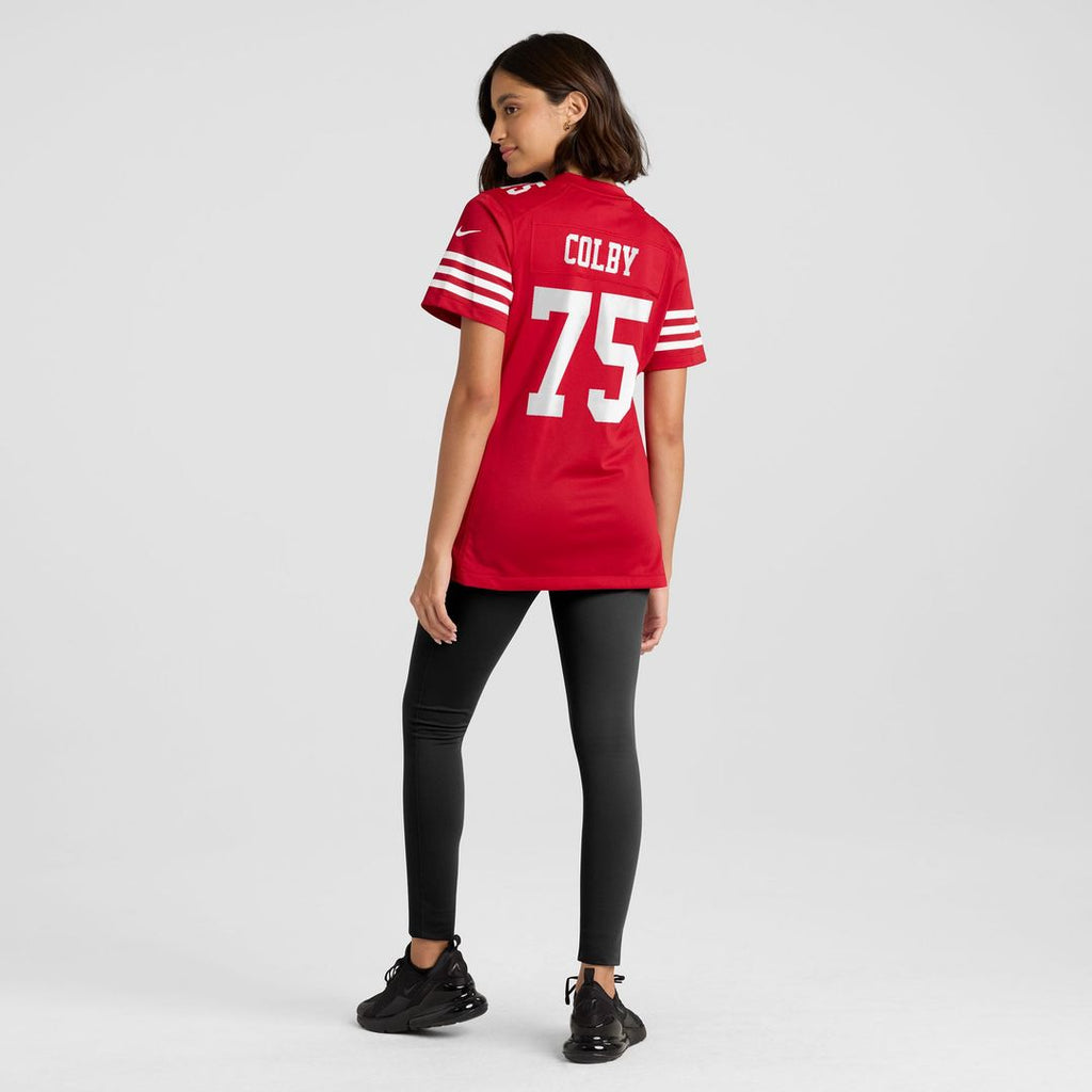 Connor Colby San Francisco 49ers Women's Team Game Jersey - Scarlet