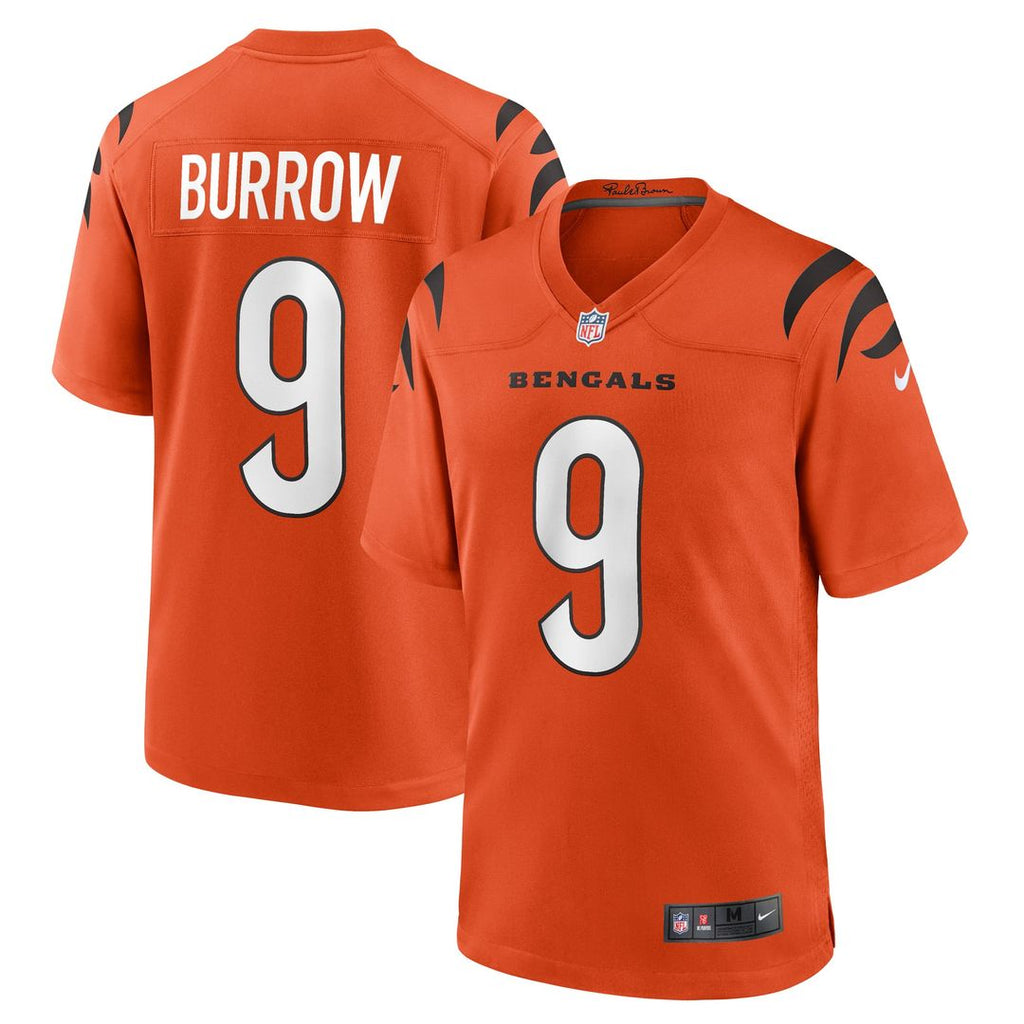 Joe Burrow Cincinnati Bengals Alternate Game Jersey - Orange