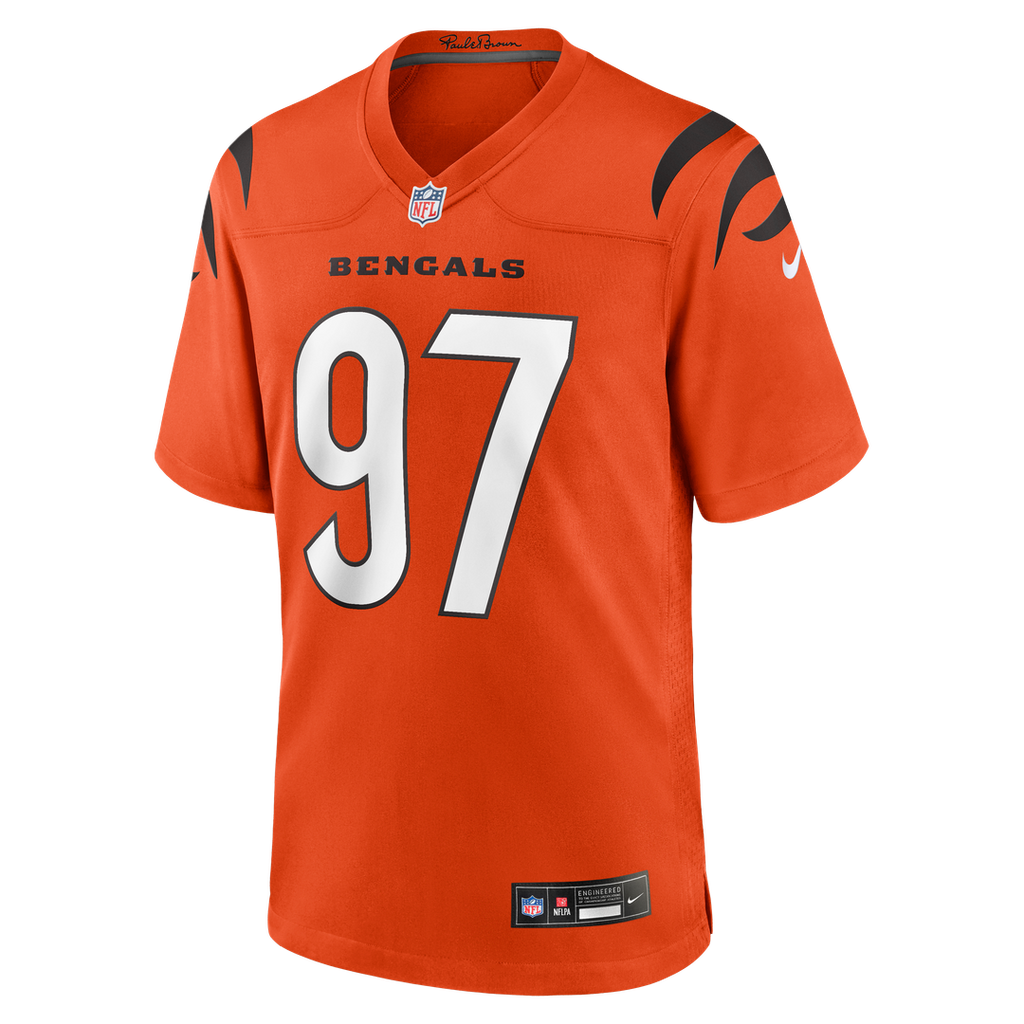 Dexter Lawrence II Cincinnati Bengals Game Jersey - Orange