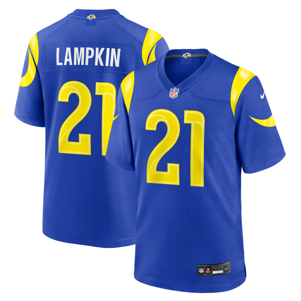 Cam Lampkin Los Angeles Rams Team Game Jersey - Royal