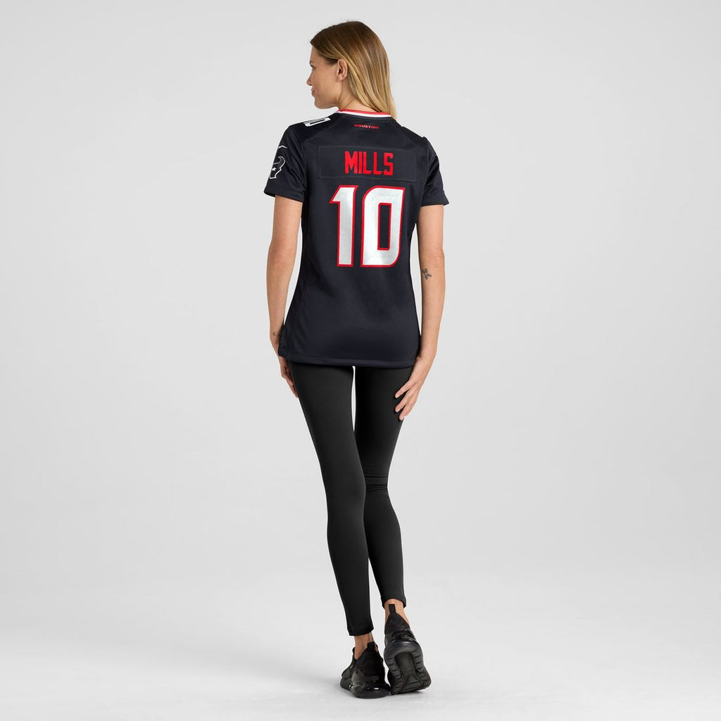 Davis Mills Houston Texans Women's Team Game Jersey - Navy
