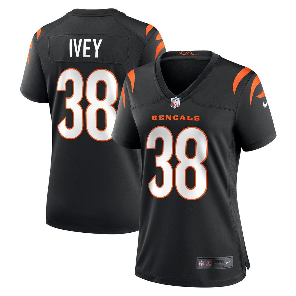 DJ Ivey Cincinnati Bengals Women's Team Game Jersey - Black
