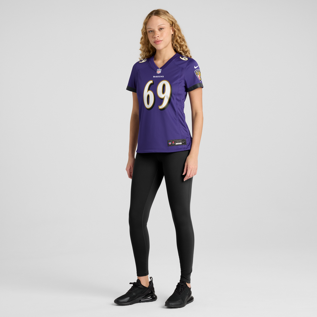 Josh Tupou Baltimore Ravens Women's Team Game Jersey - Purple