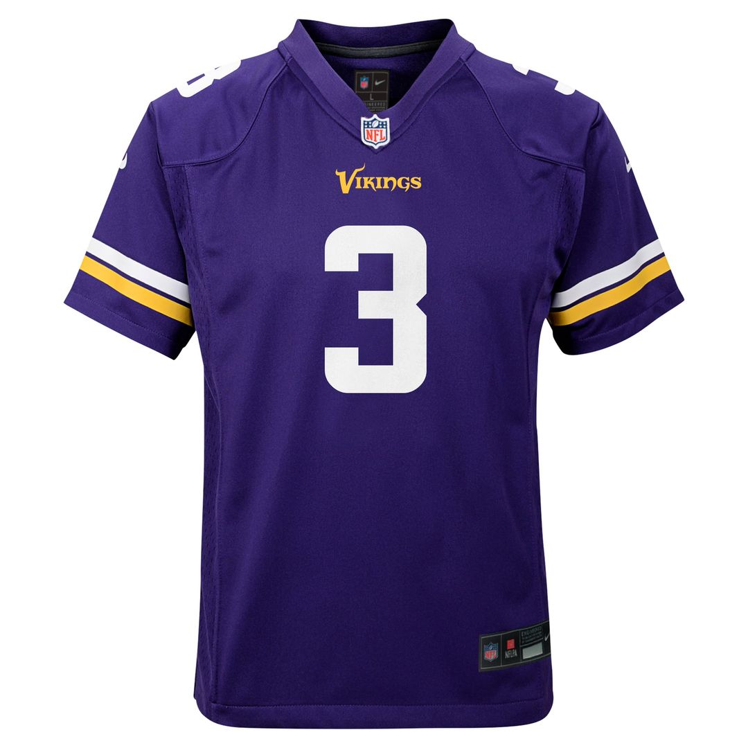 Addison Minnesota Vikings Youth Game Jersey - White