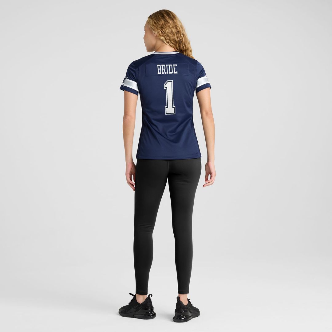 Number 1 Bride Dallas Cowboys Women's Game Jersey - Navy