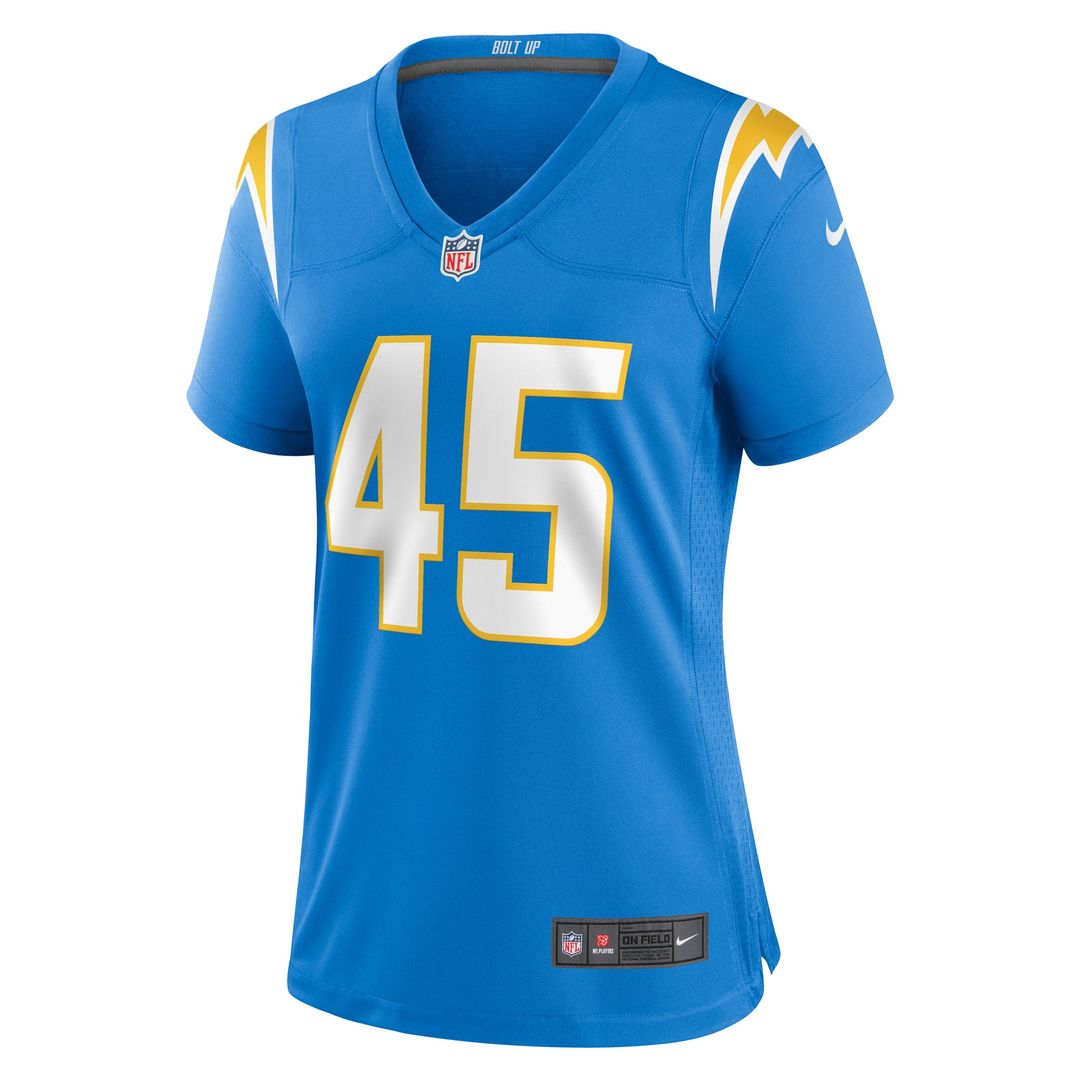 Tuli Tuipulotu Los Angeles Chargers Women's Team Game Jersey - Powder Blue