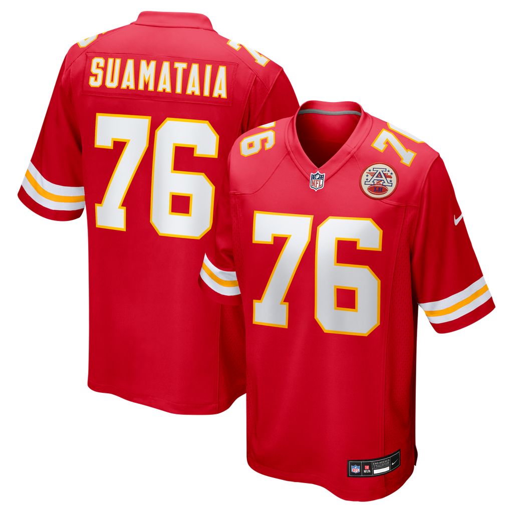 Kingsley Suamataia Kansas City Chiefs Game Jersey - Red