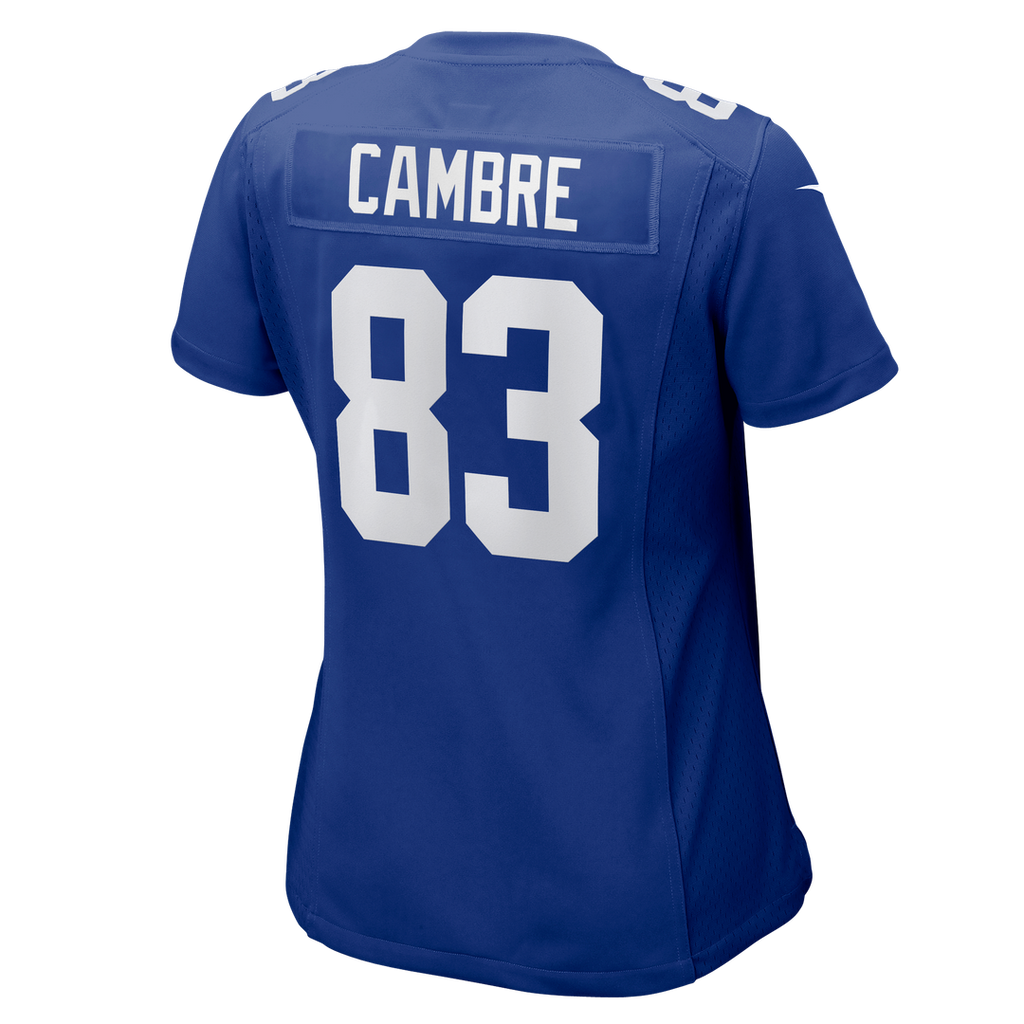 Dalen Cambre New York Giants Women's Team Game Jersey - Royal