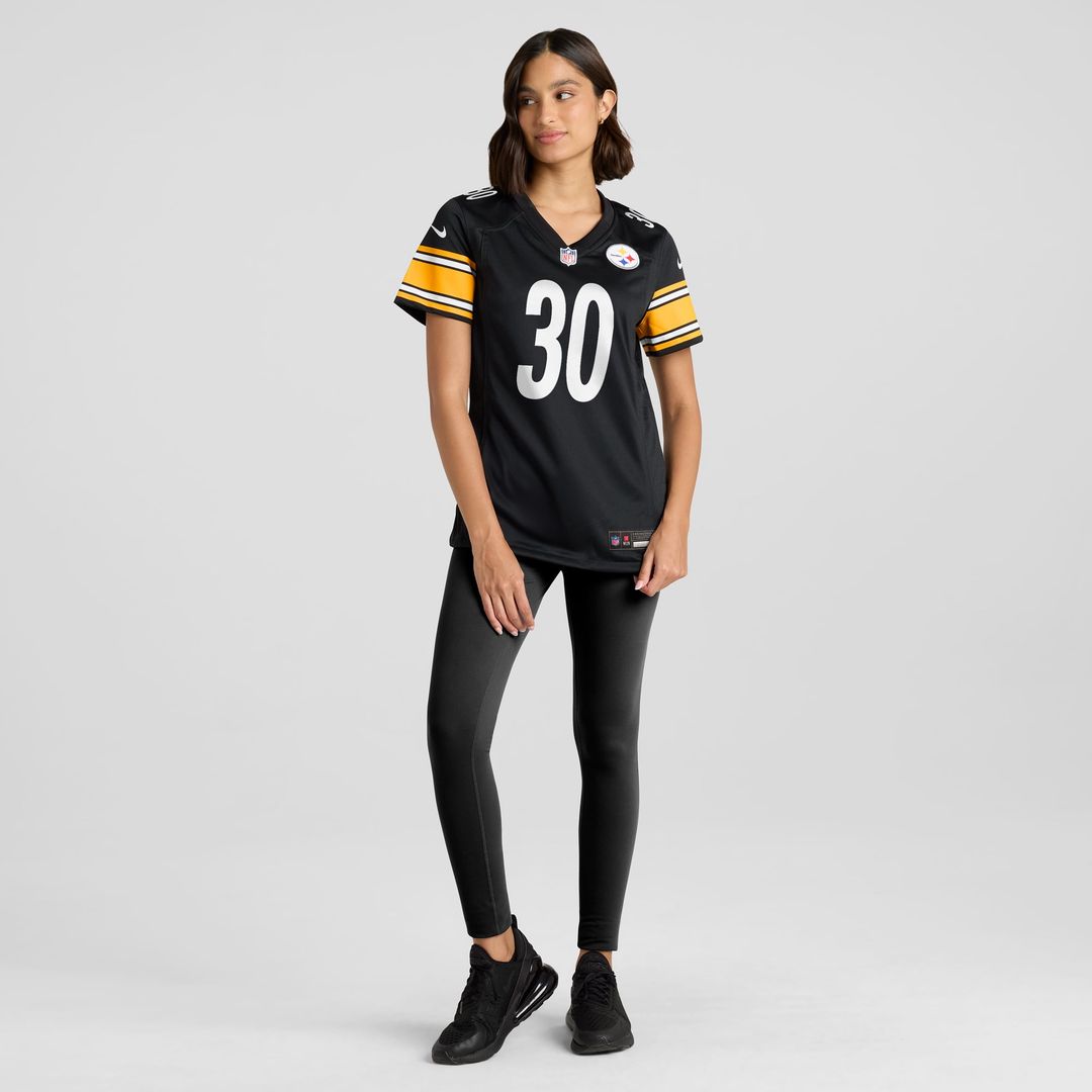 Jaylen Warren Pittsburgh Steelers Women's Game Player Jersey - Black