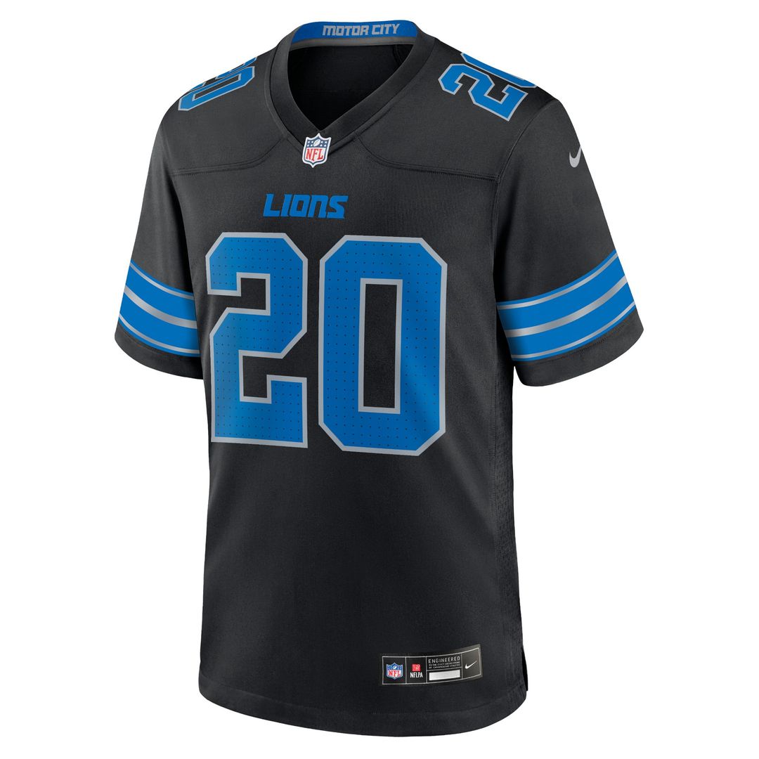 Barry Sanders Detroit Lions 2nd Alternate Retired Player Game Jersey - Black