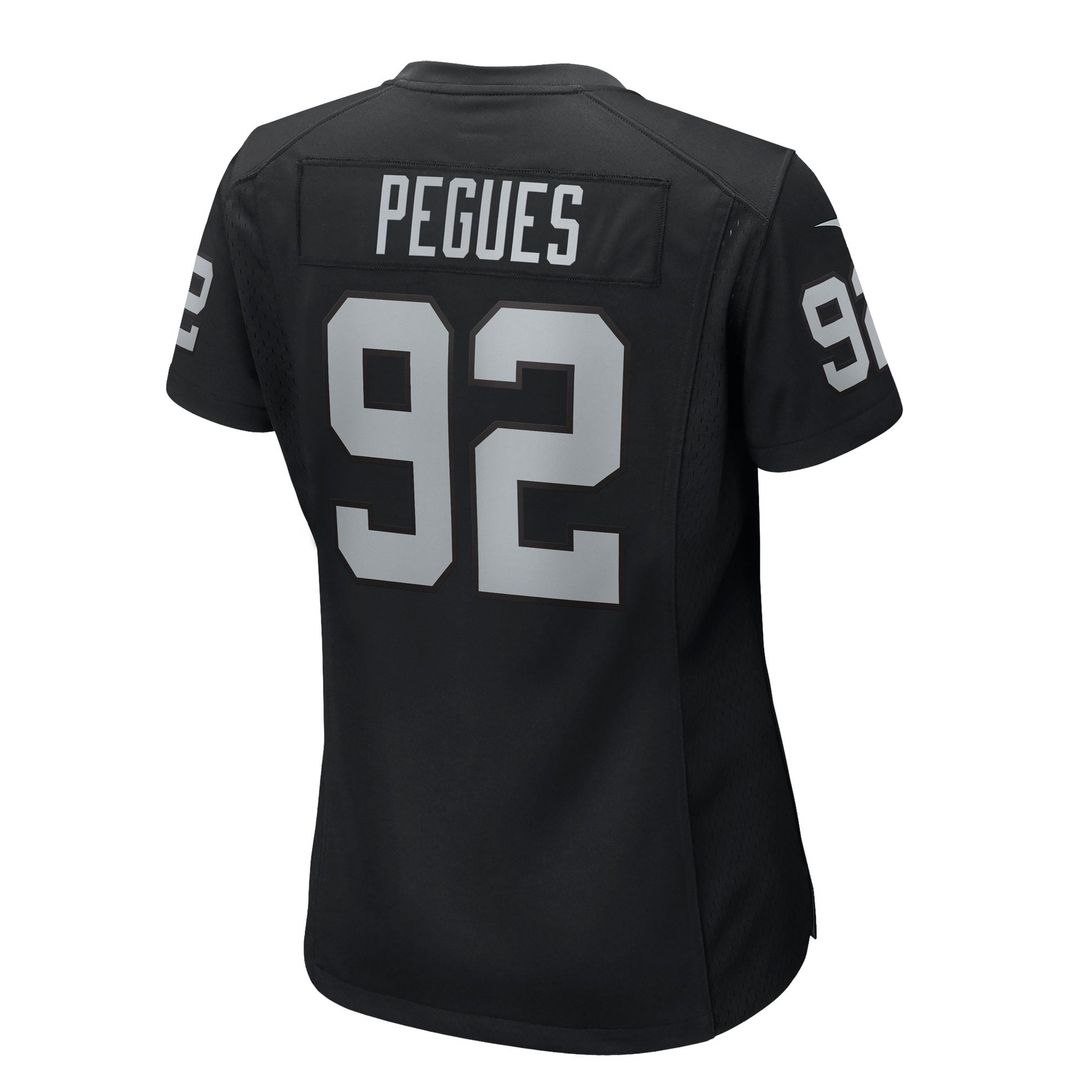 JJ Pegues Las Vegas Raiders Women's Team Game Jersey - Black