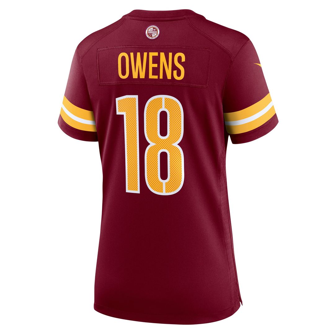 Tyler Owens Washington Commanders Women's Team Game Jersey - Burgundy