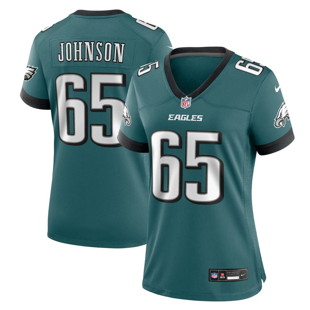 Lane Johnson Philadelphia Eagles Women's Alternate Game Jersey - Kelly Green
