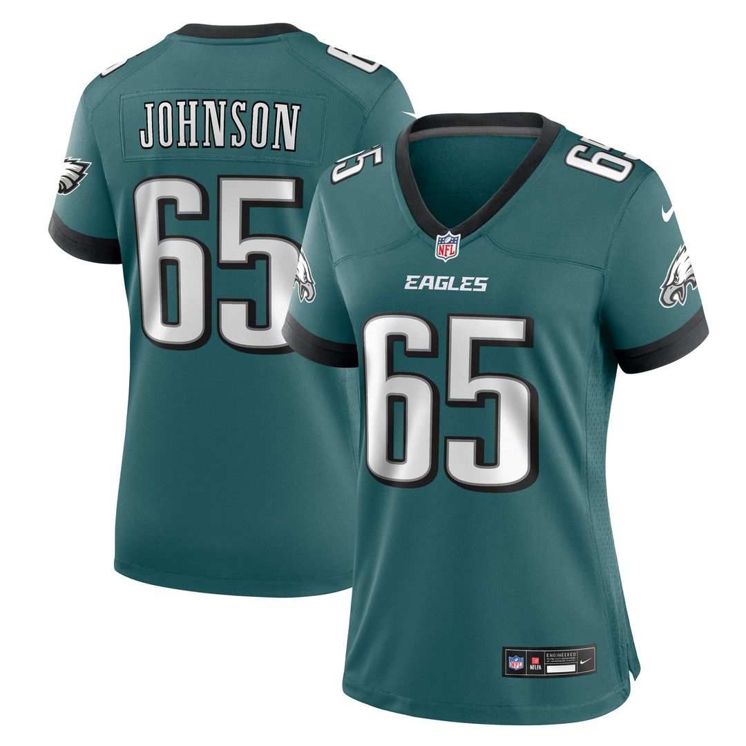 Lane Johnson Philadelphia Eagles Women's Alternate Game Jersey - Kelly Green
