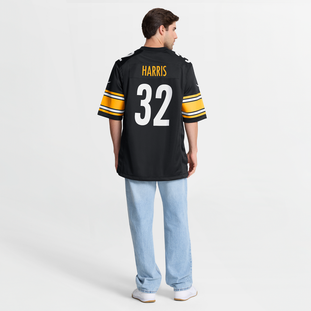 Franco Harris Pittsburgh Steelers Game Retired Player Jersey - Black