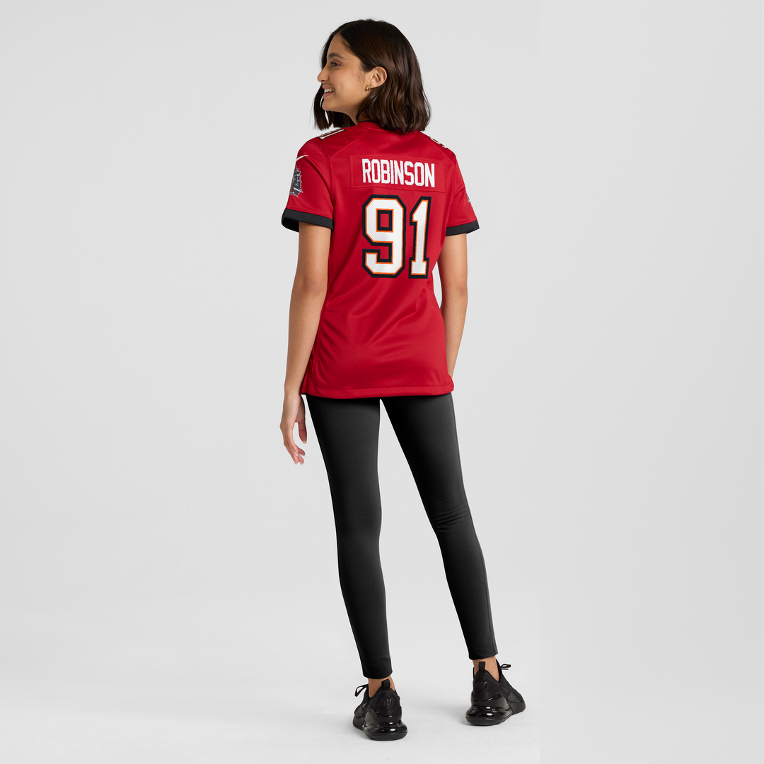 A'Shawn Robinson Tampa Bay Buccaneers Women's Team Game Jersey - Red