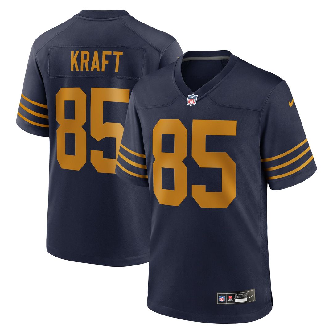 Tucker Kraft Green Bay Packers Alternate Game Jersey - Navy