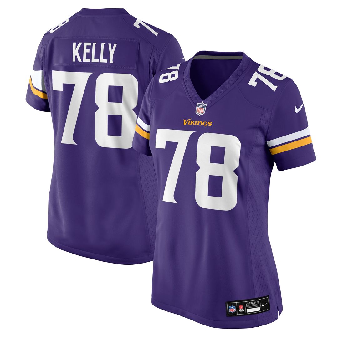 Ryan Kelly Minnesota Vikings Women's Team Game Jersey - Purple