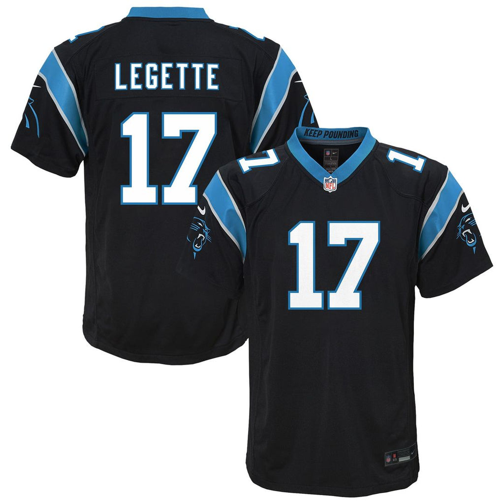 Xavier Legette Carolina Panthers Youth Team Game Jersey - Black