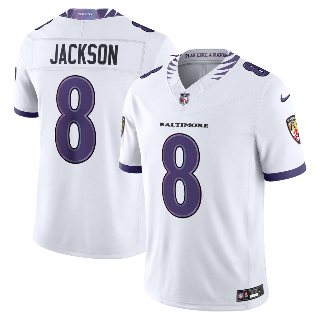 Lamar Jackson Baltimore Ravens Vapor F.U.S.E. Stitched Limited Jersey - White