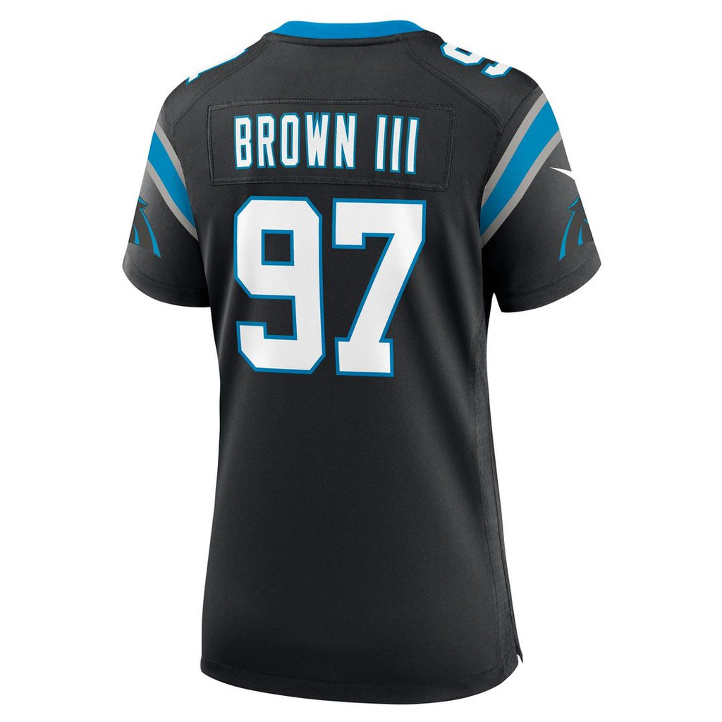 Bobby Brown III Carolina Panthers Women's Team Game Jersey - Black