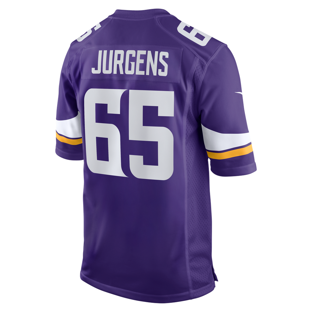 Michael Jurgens Minnesota Vikings Game Jersey - Purple