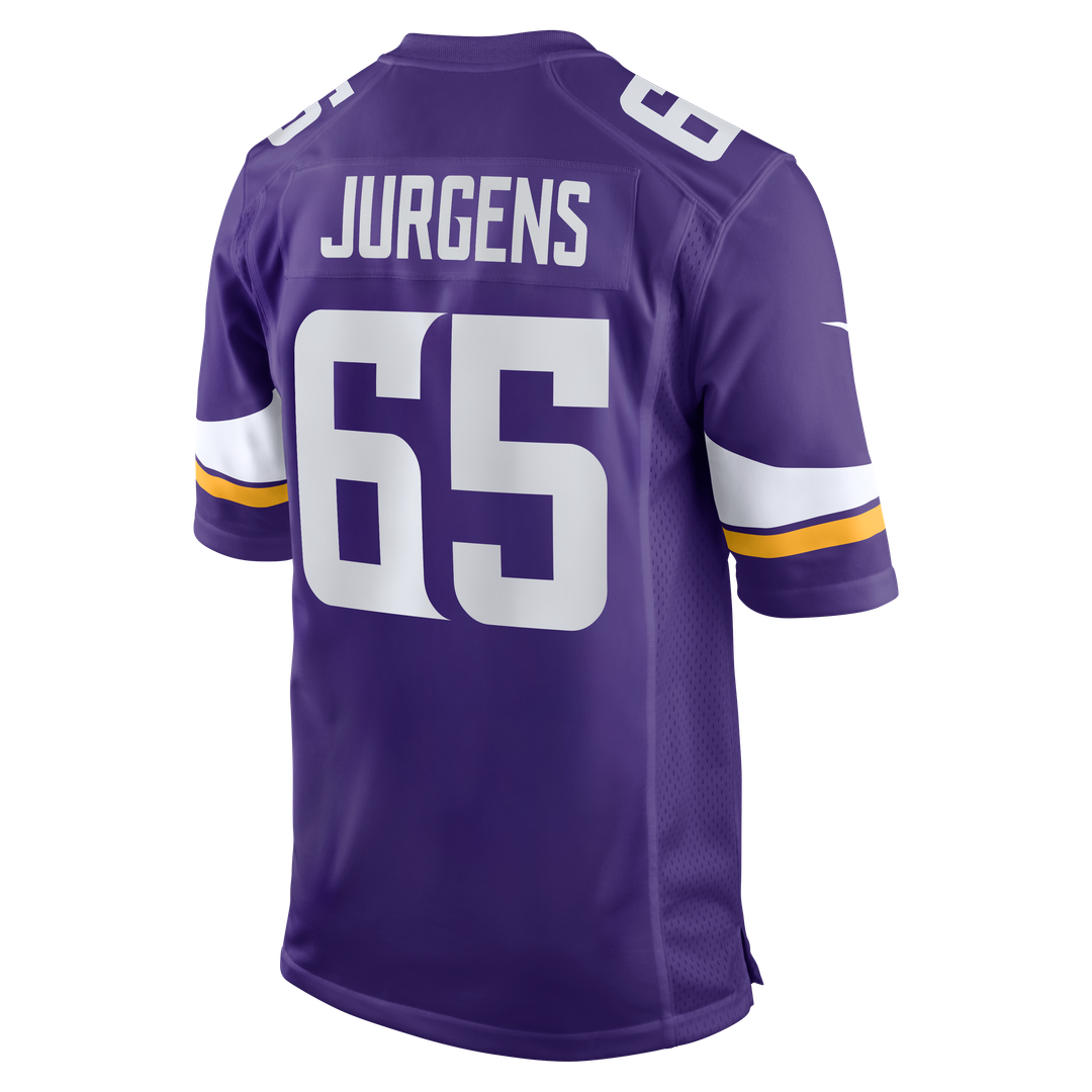 Michael Jurgens Minnesota Vikings Game Jersey - Purple