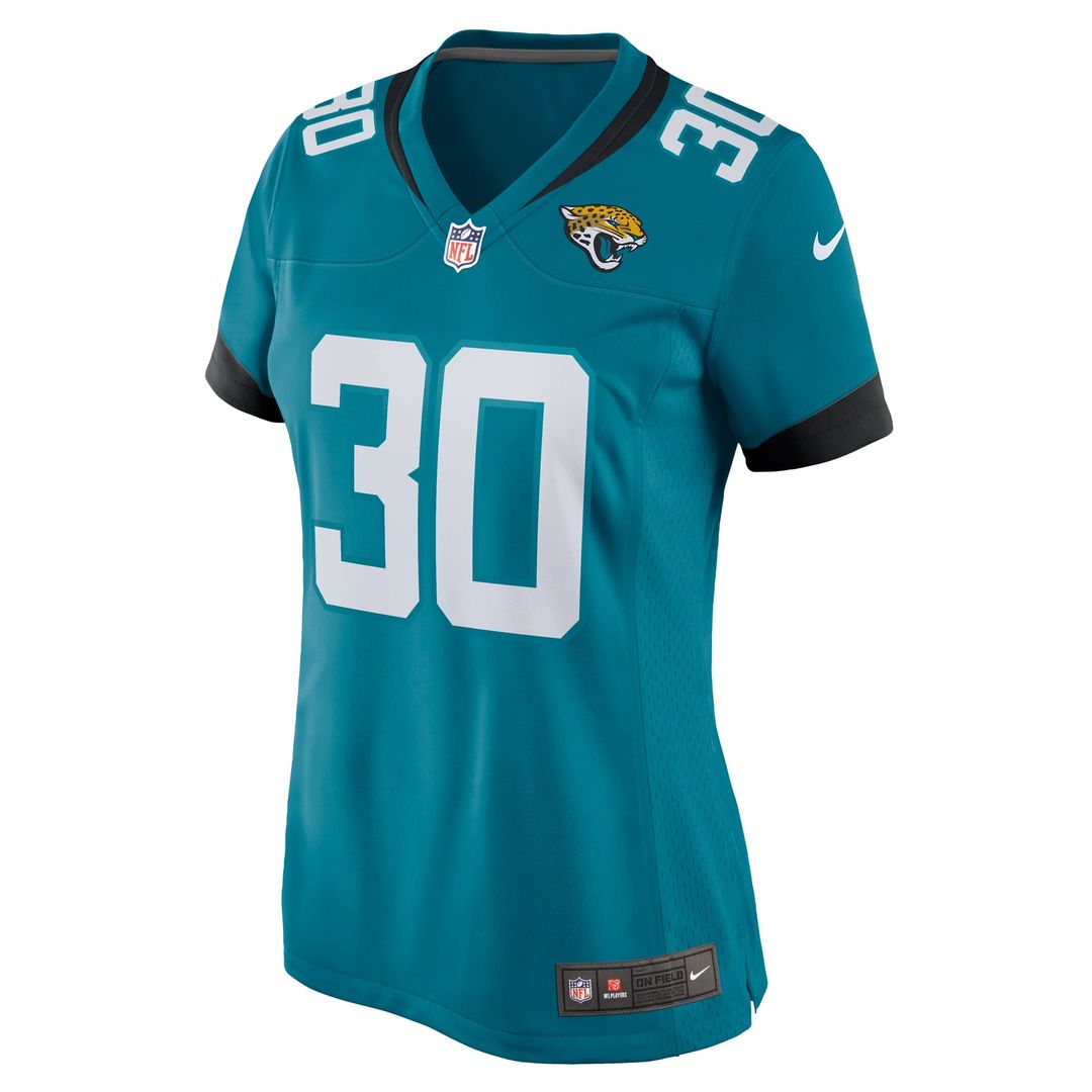 Montaric Brown Jacksonville Jaguars Women's Game Player Jersey - Teal