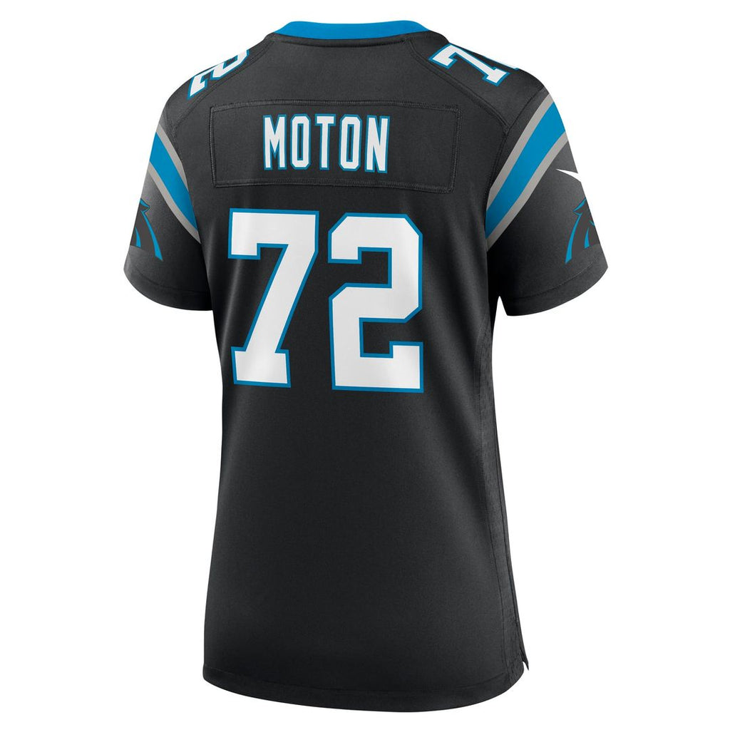 Taylor Moton Carolina Panthers Women's Team Game Jersey - Black