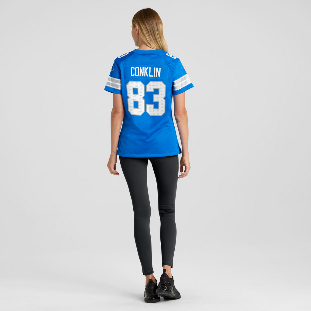 Tyler Conklin Detroit Lions Women's Team Game Jersey - Blue