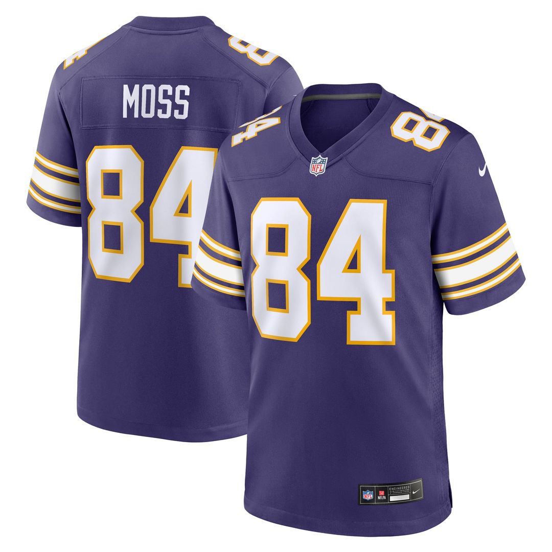 Randy Moss Minnesota Vikings Classic Retired Player Game Jersey - Purple