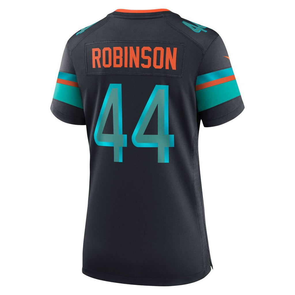 Chop Robinson Miami Dolphins Women's 2025 Rivalries Collection Game Jersey - Pitch Blue