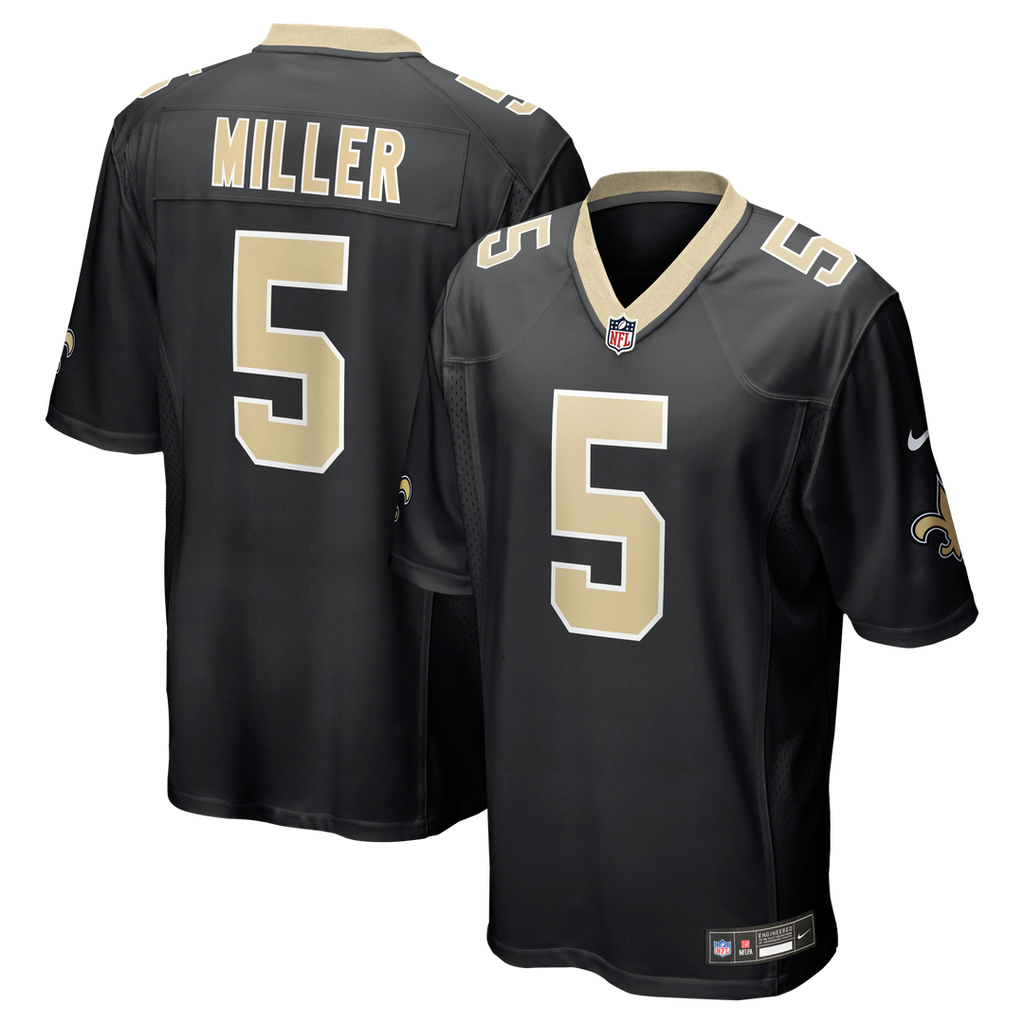 Kendre Miller New Orleans Saints Team Game Jersey - Black