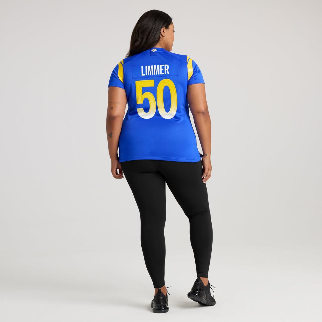 Beaux Limmer Los Angeles Rams Women's Game Jersey - Royal