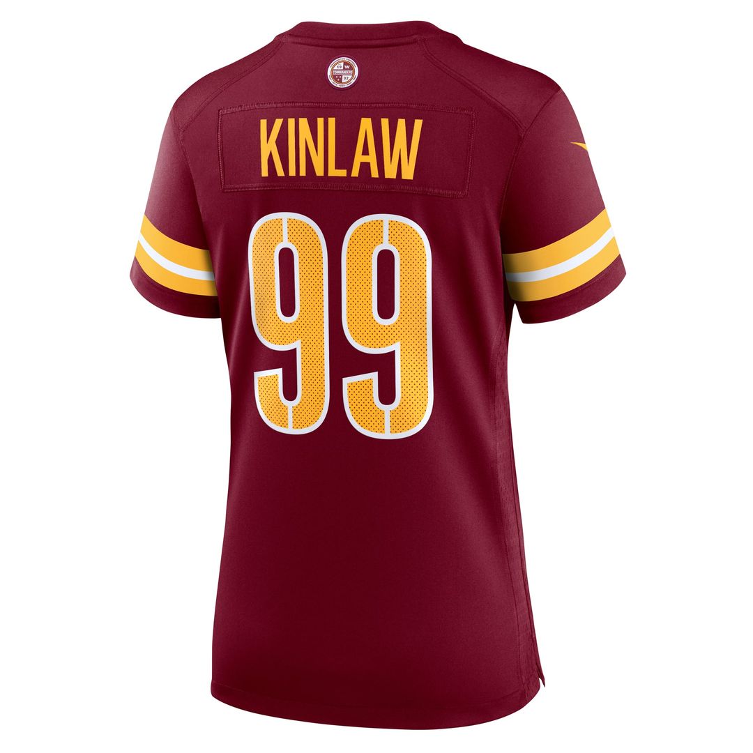 Javon Kinlaw Washington Commanders Women's Team Game Jersey - Burgundy