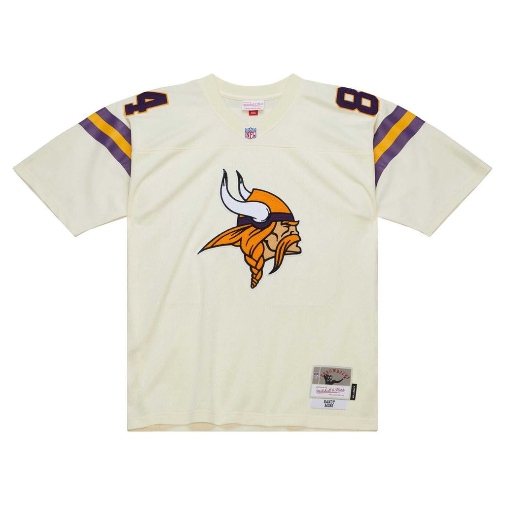 Randy Moss Minnesota Vikings Mitchell & Ness Chainstitch Legacy Jersey - Cream