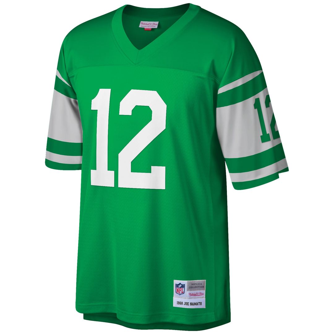 Joe Namath New York Jets Mitchell & Ness Big & Tall 1968 Retired Player Replica Jersey - Green