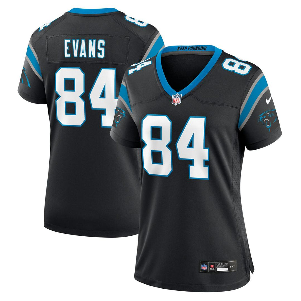 Mitchell Evans Carolina Panthers Women's Team Game Jersey - Black