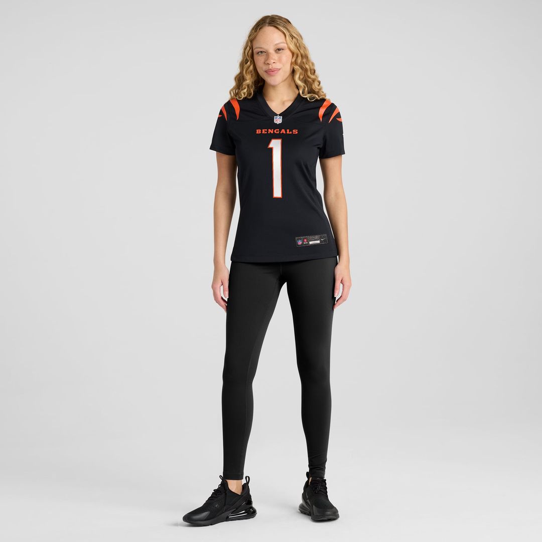 Number 1 Bride Cincinnati Bengals Women's Game Jersey - Black
