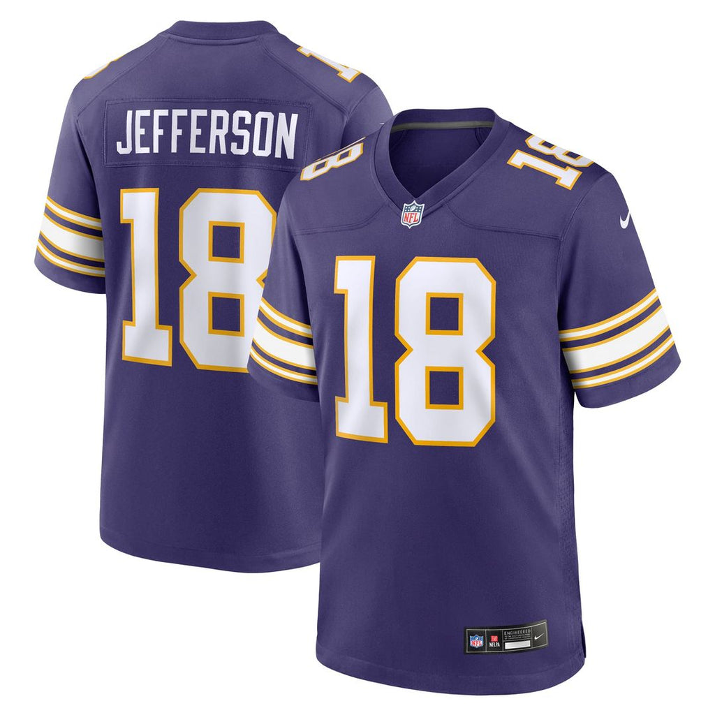 Justin Jefferson Minnesota Vikings Classic Player Game Jersey - Purple