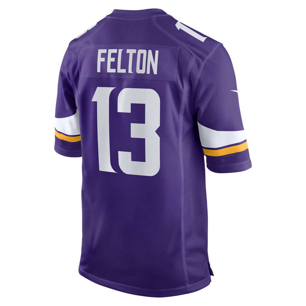 Tai Felton Minnesota Vikings Team Game Jersey - Purple