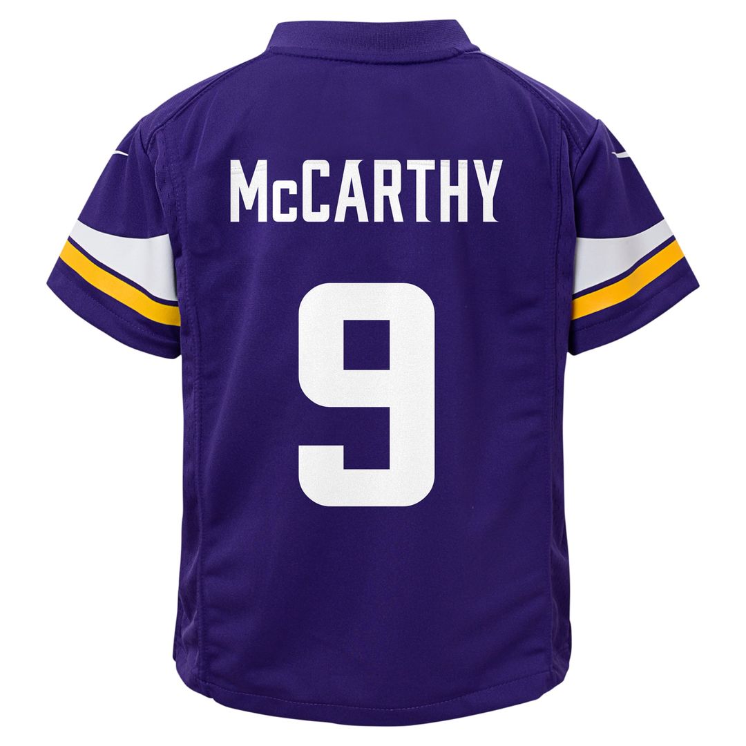 J.J. McCarthy Minnesota Vikings Toddler Game Jersey - Purple