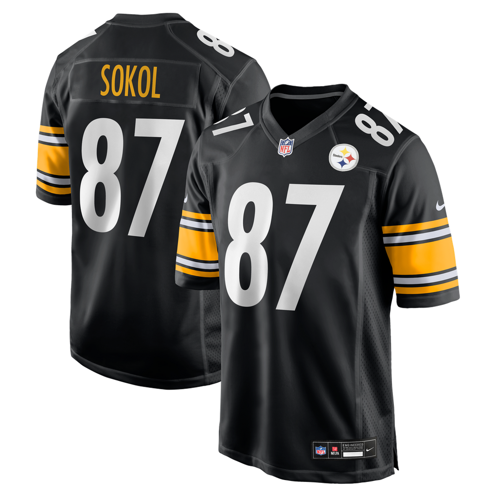 Matt Sokol Pittsburgh Steelers Team Game Jersey - Black