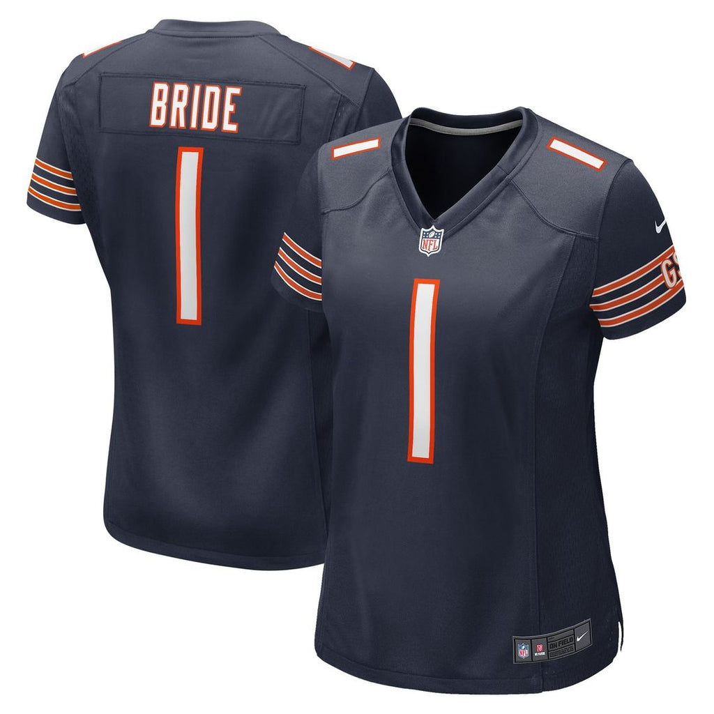 Number 1 Bride Chicago Bears Women's Game Jersey - Navy